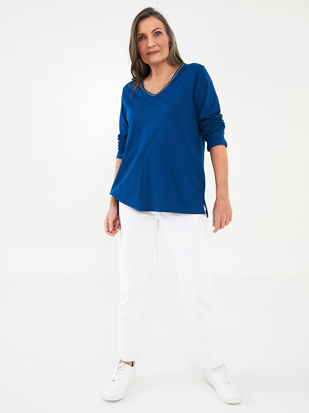 Žena PETROL Majica kratkih rukava-3