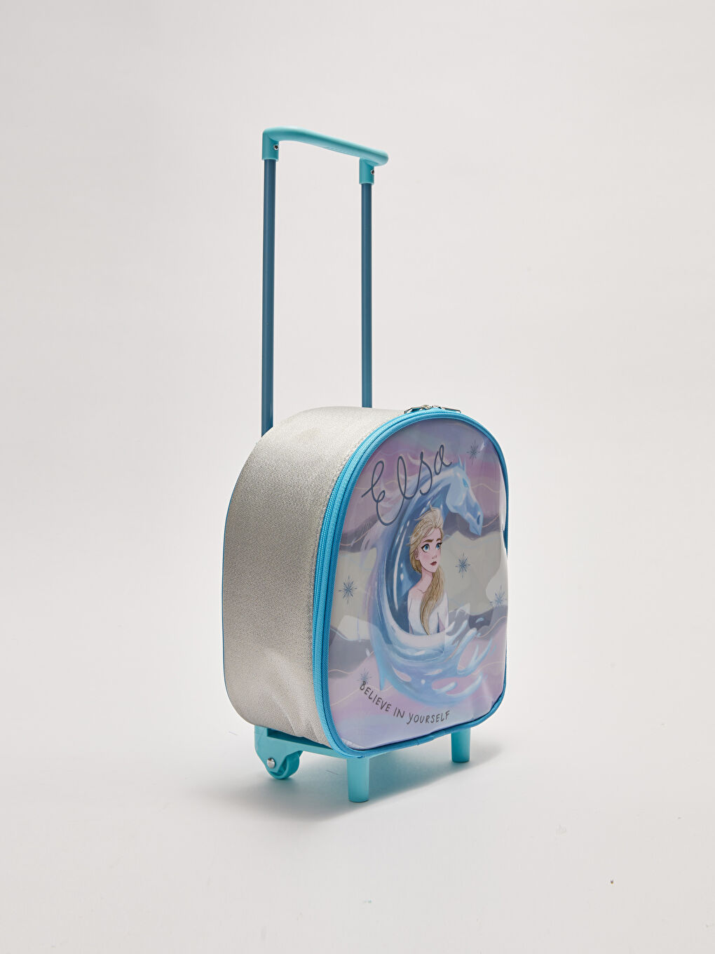 Mavi Frozen Lisanslı Kız Çocuk Çekçekli Çanta-1