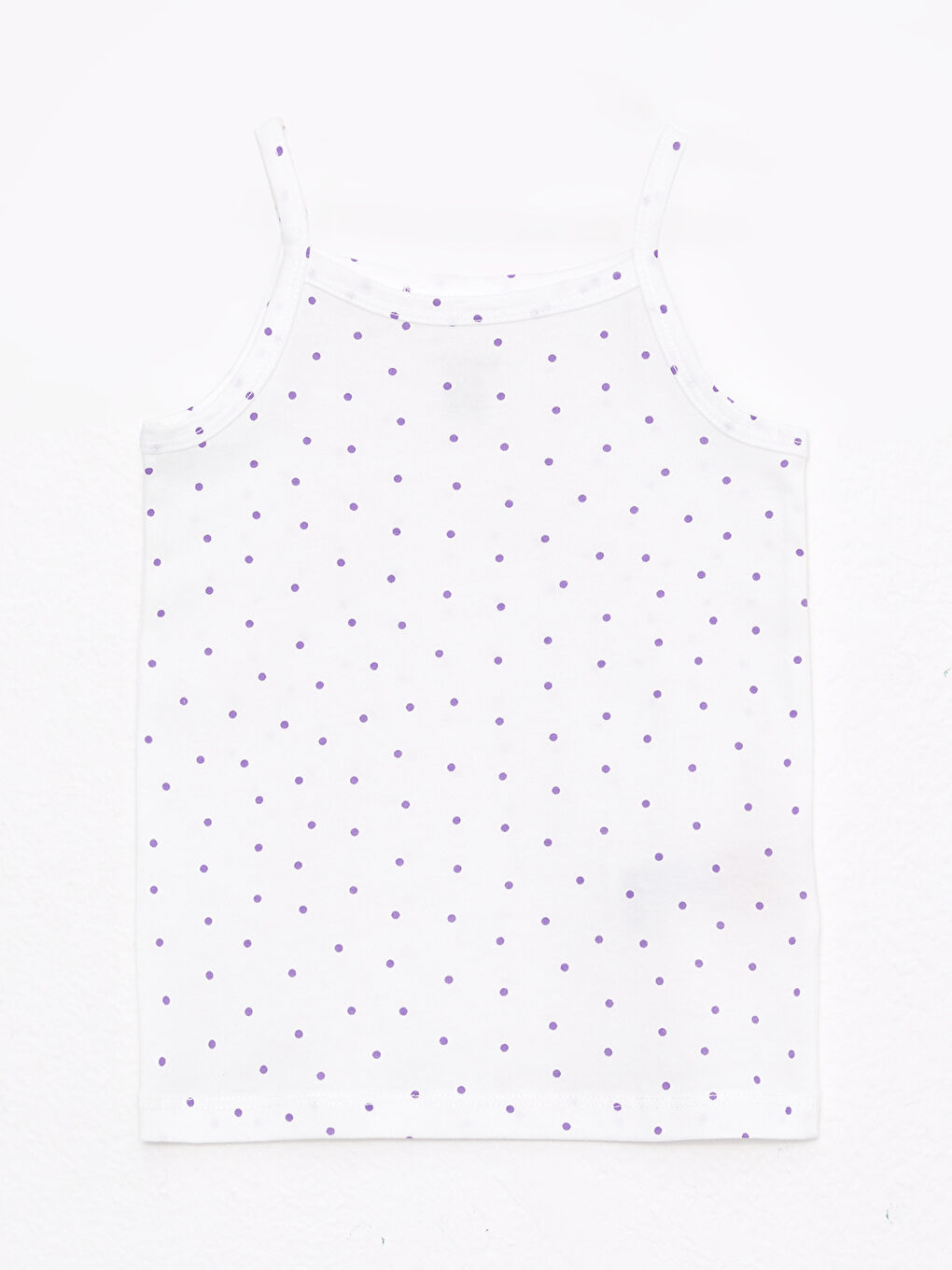 Ekru Kare Yaka Askılı Kız Bebek Atlet 3'lü-2