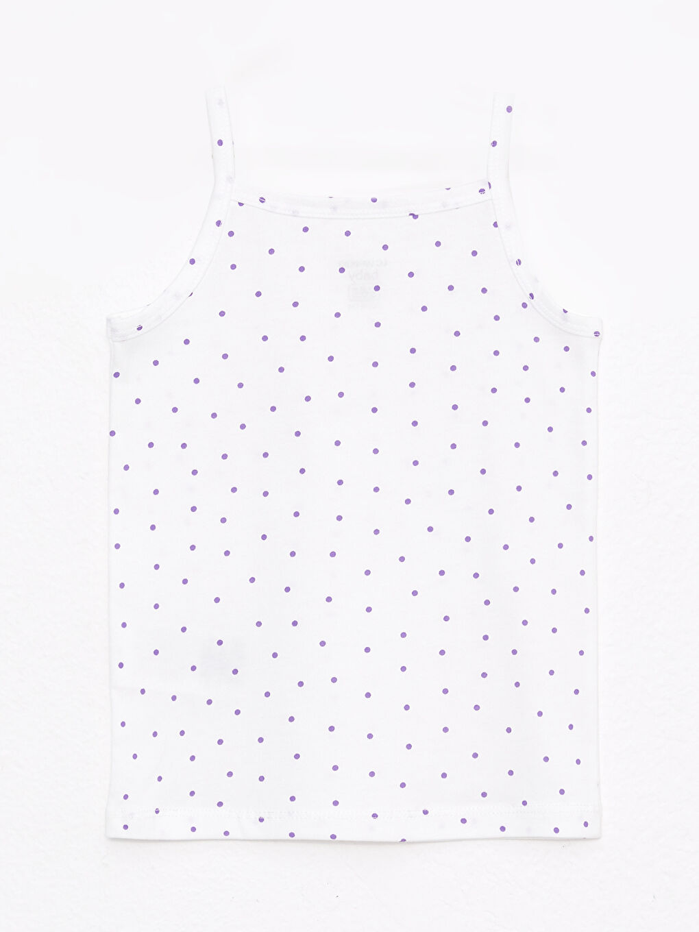 Ekru Kare Yaka Askılı Kız Bebek Atlet 3'lü-5