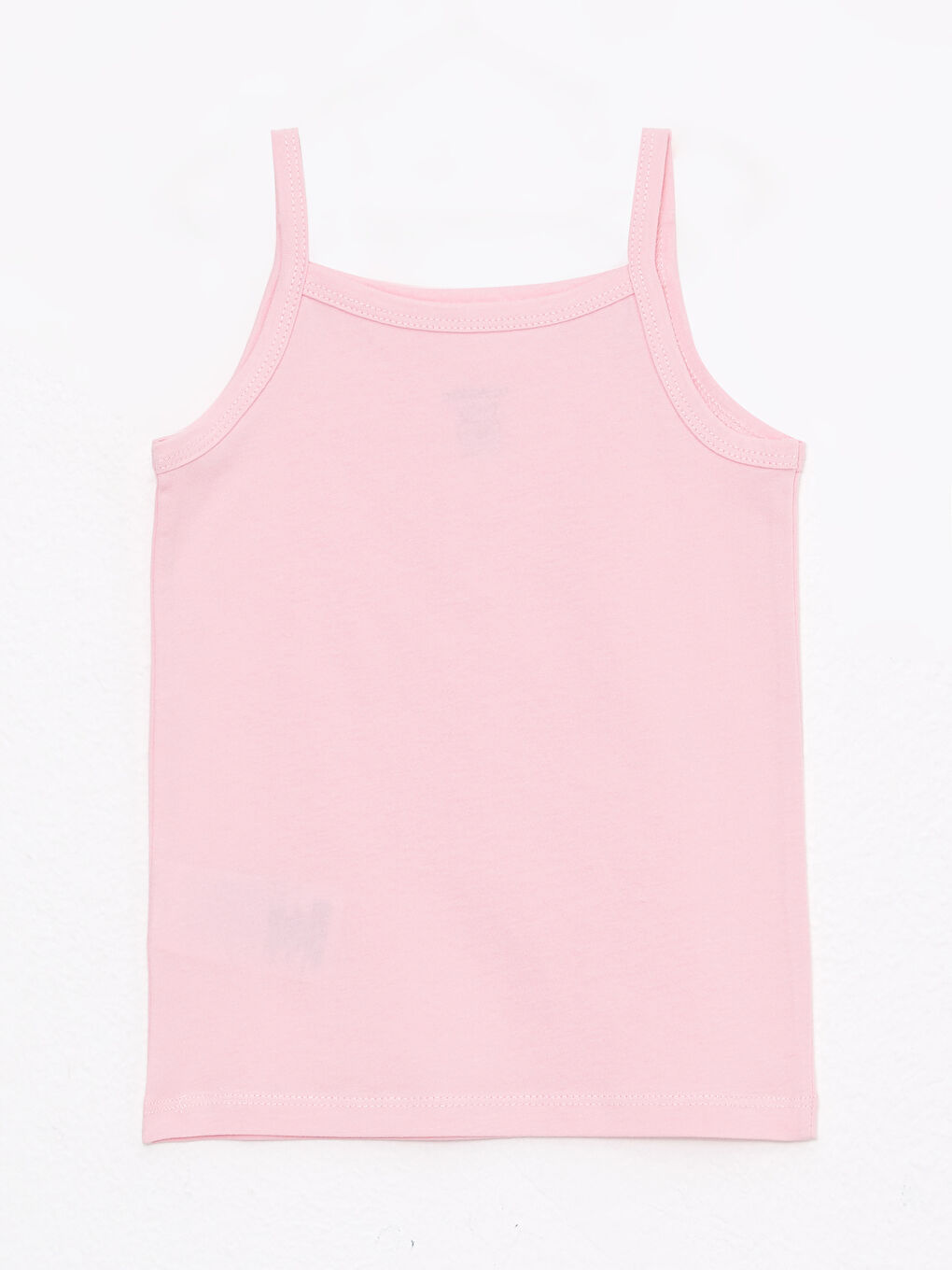 Ekru Kare Yaka Askılı Kız Bebek Atlet 3'lü-6