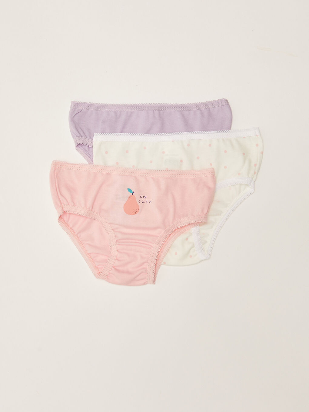 Трусики для Девочек из Хлопка с Эластичной Талией 3 Штуки