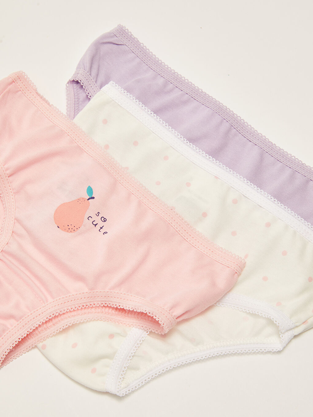 Трусики для Девочек из Хлопка с Эластичной Талией 3 Штуки-1