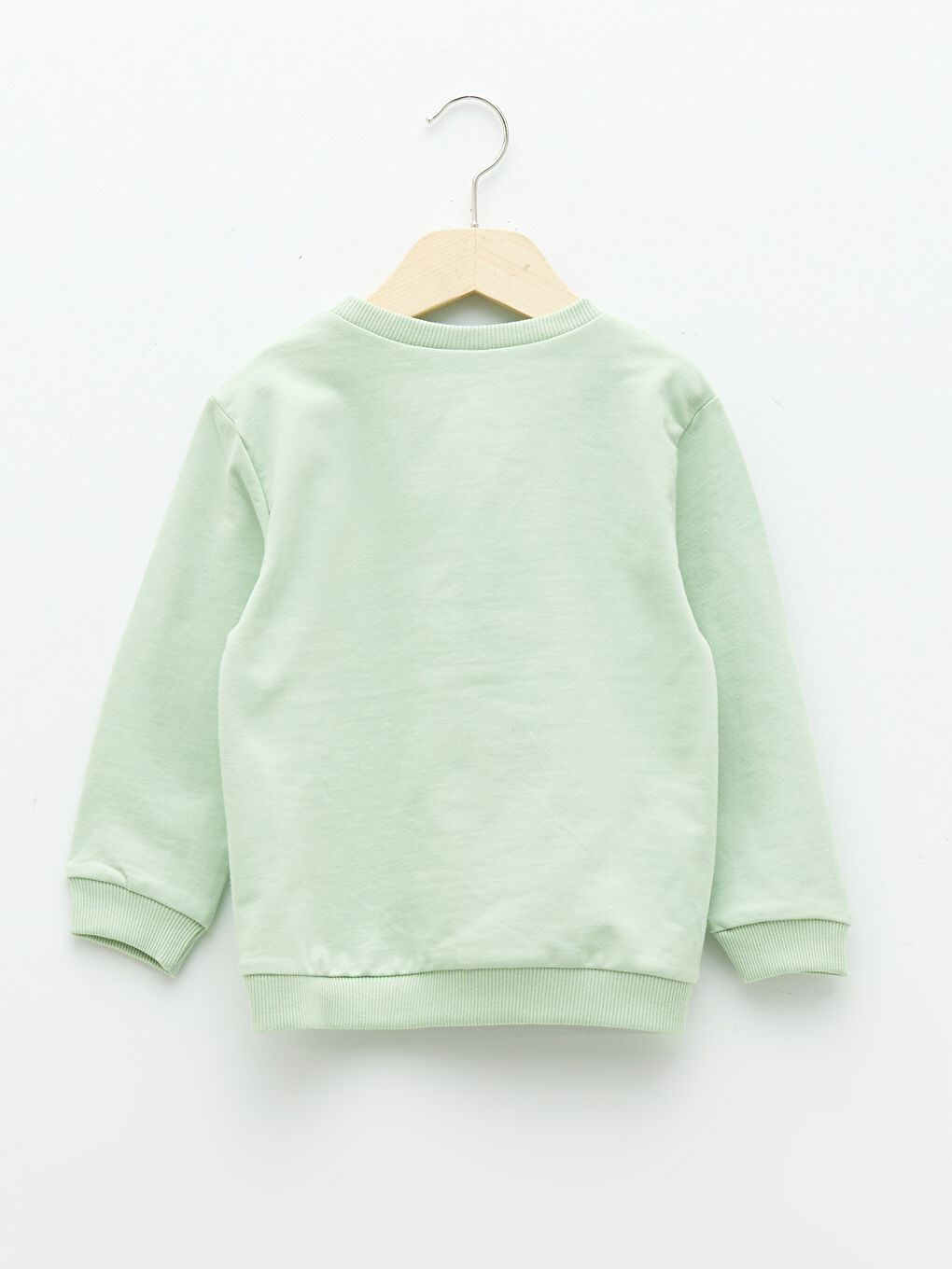 LCW baby Yeşil Bisiklet Yaka Uzun Kollu Baskılı Erkek Bebek Sweatshirt - 1