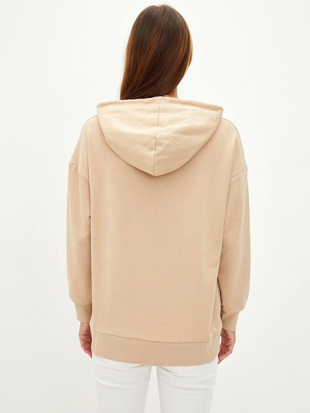 Plain Long-Sleeve Maternity Hoodie -S2BK09Z8-FJZ