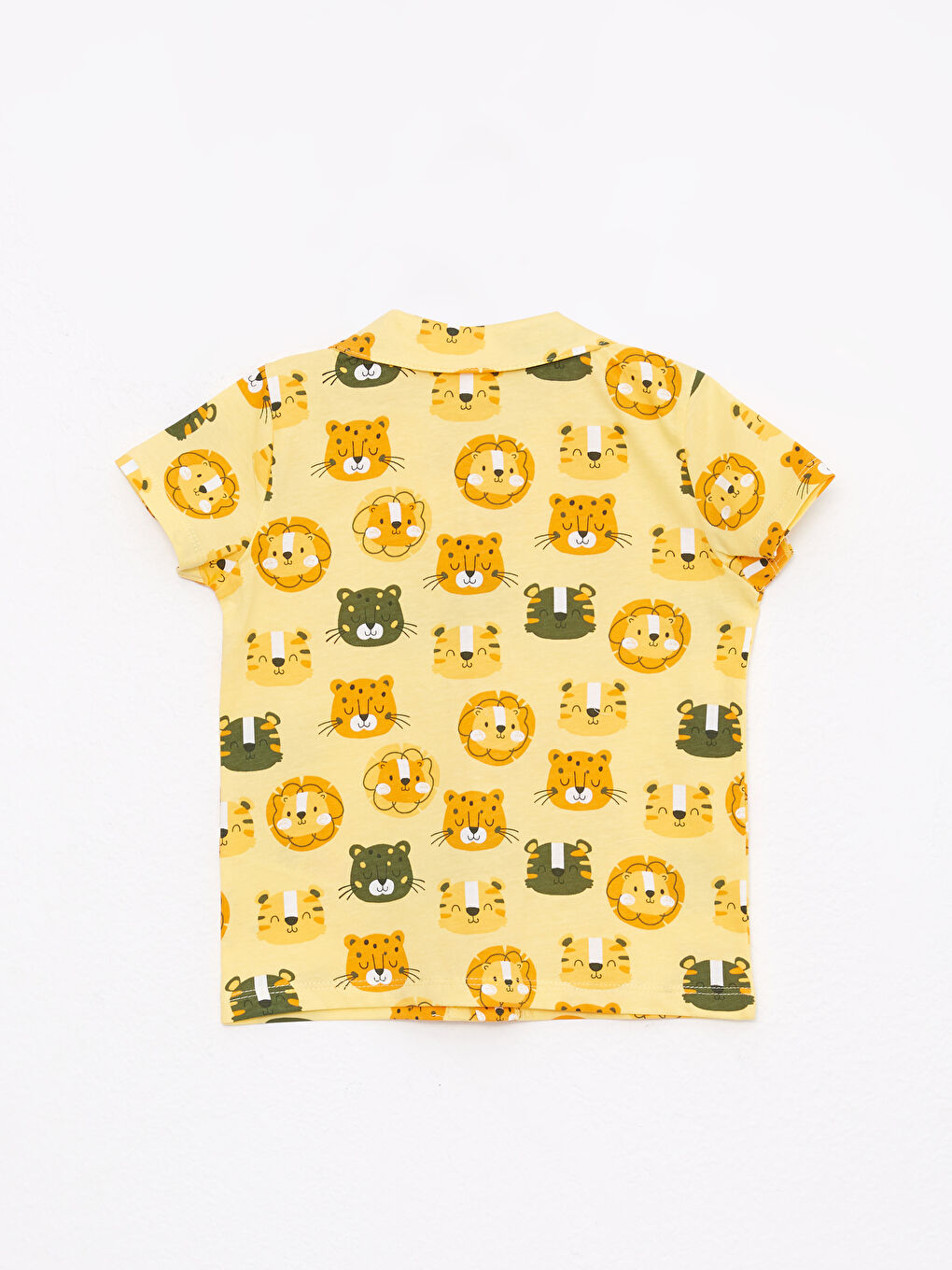 Polo Collar Short Sleeve Printed Baby Boy Pajamas Set 2-Pack-3