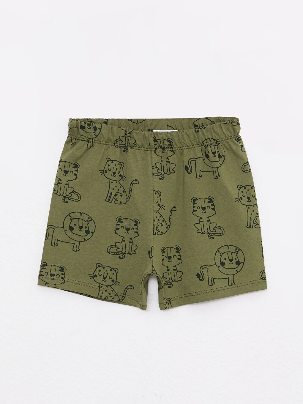 Crew Neck Short Sleeve Printed Cotton Baby Boy Pajamas Set-2