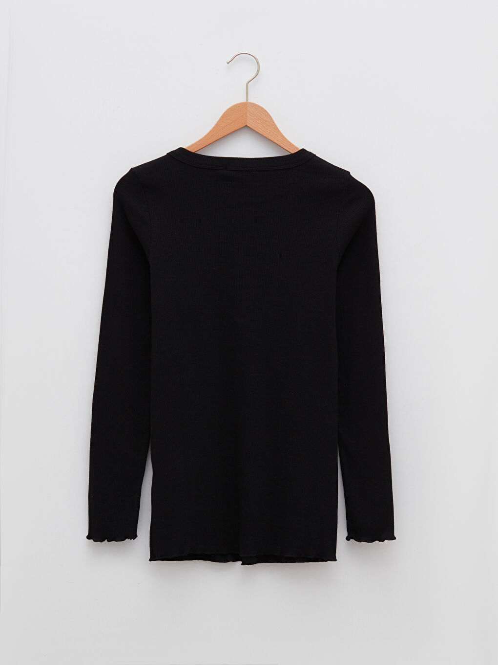 V Neck Plain Long Sleeve Maternity T-Shirt -S2BK40Z8-CVL