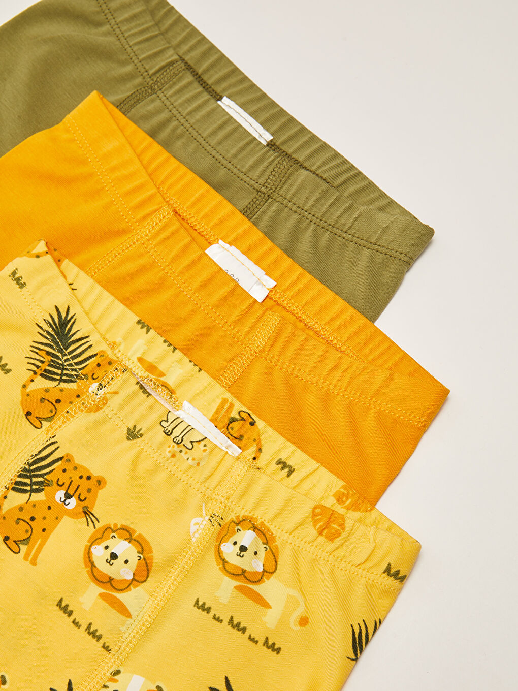 Elastic Waist Cotton Baby Boy Boxer 3 Pieces-2