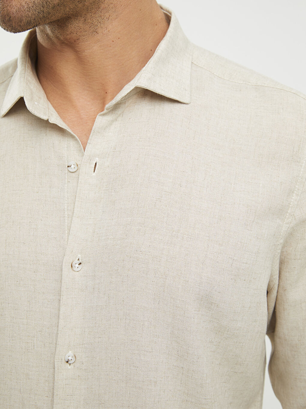 قميص كم طويل سليم فيت رجال-7