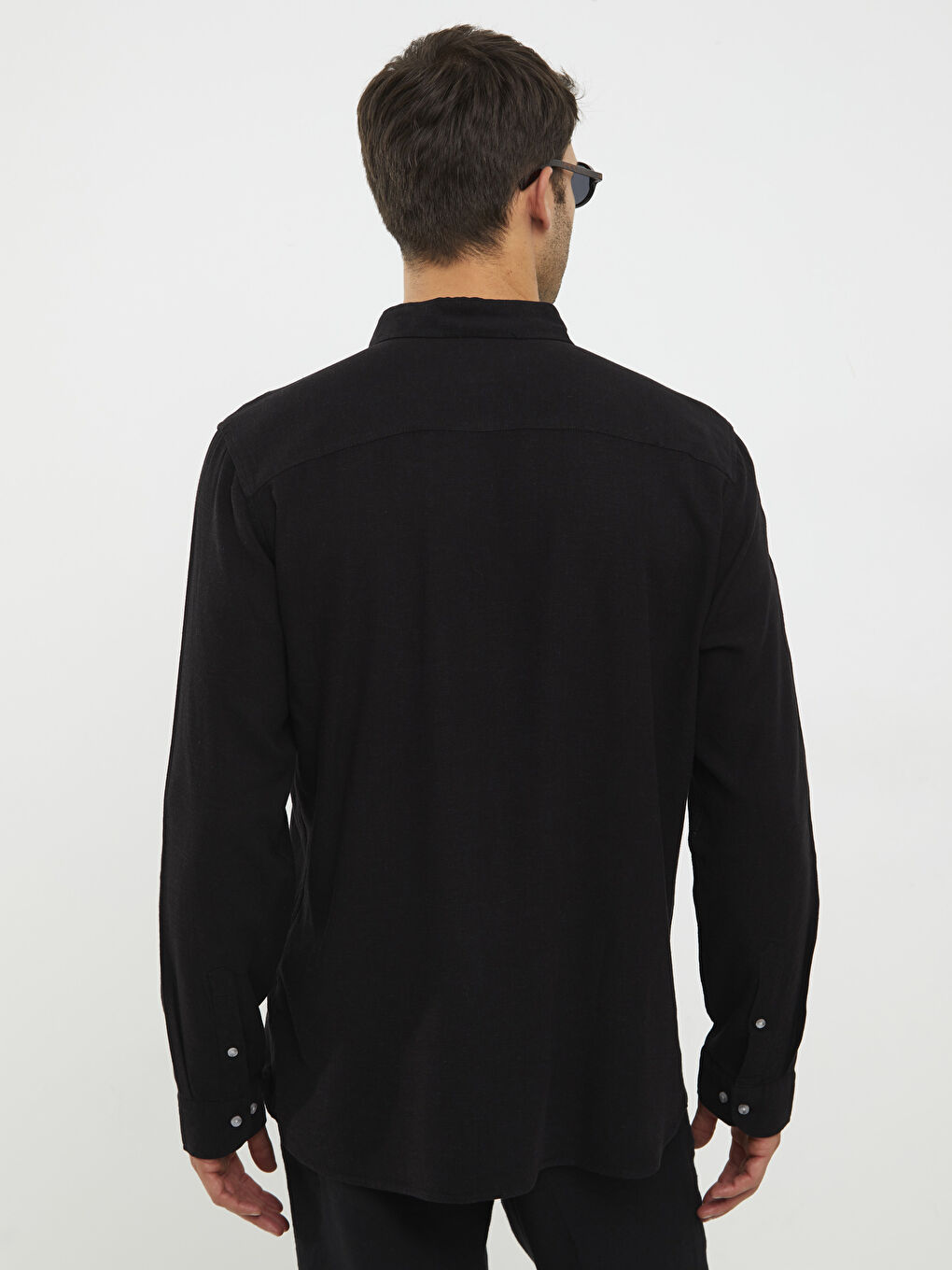 Chemise Pour Hommes Coupe Svelte À Manches Longues-4