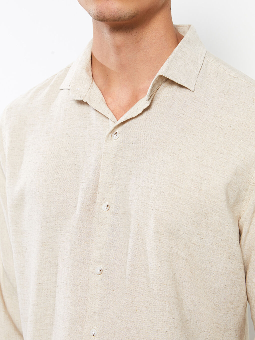 قميص كم طويل سليم فيت رجال-6