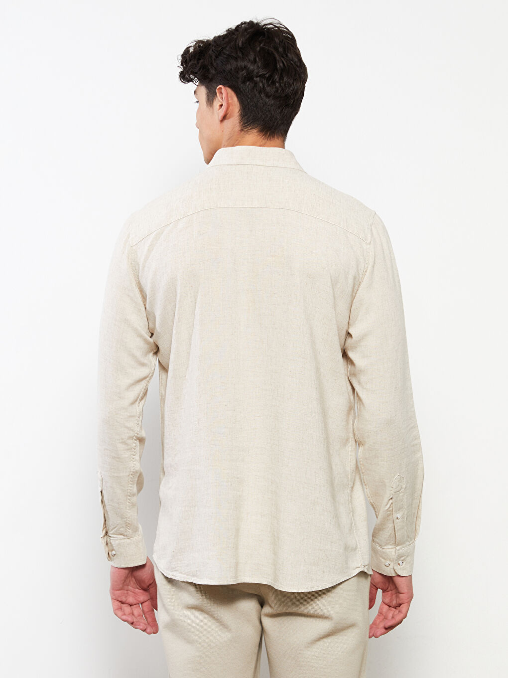 قميص كم طويل سليم فيت رجال-8