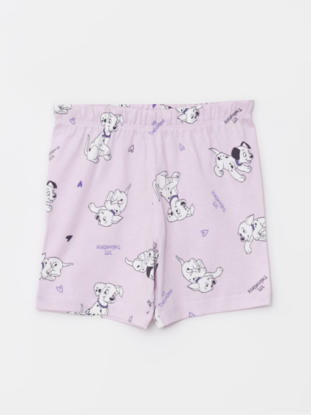 Воротник поло Короткий рукав Пижамный комплект для малышки с принтом 101 далматинец-2