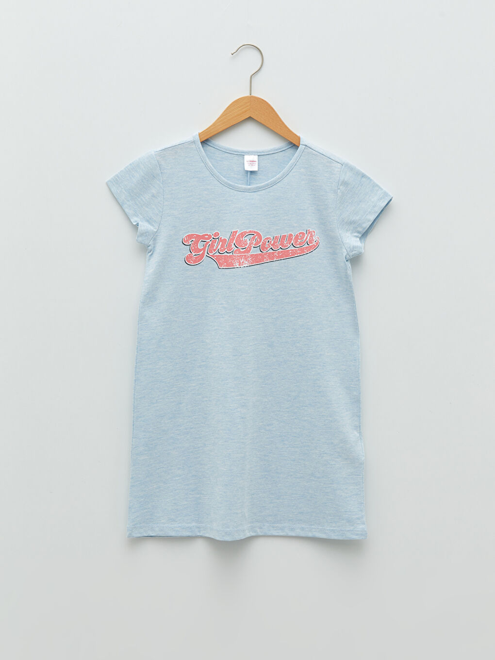 Mavi Bisiklet Yaka Baskılı Kısa Kollu Kız Çocuk Gecelik