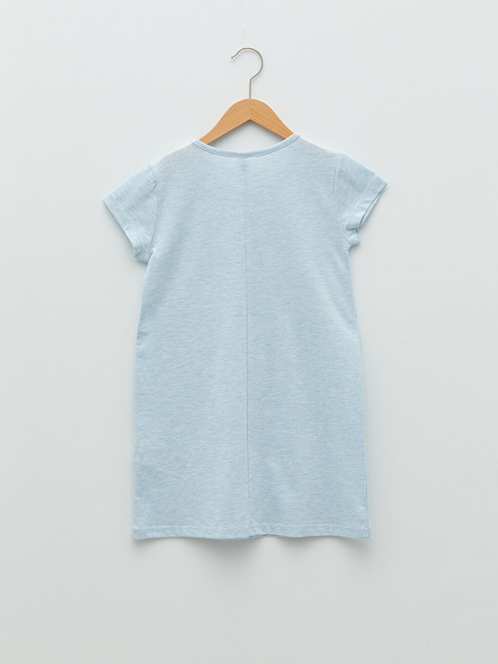 Mavi Bisiklet Yaka Baskılı Kısa Kollu Kız Çocuk Gecelik-1