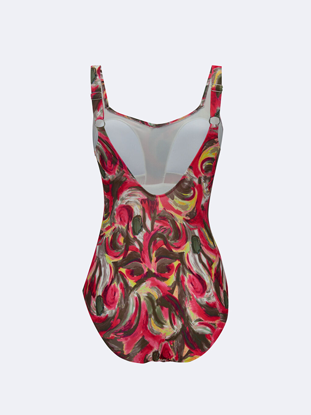 Karışık Desenli Kadın Mayo-1