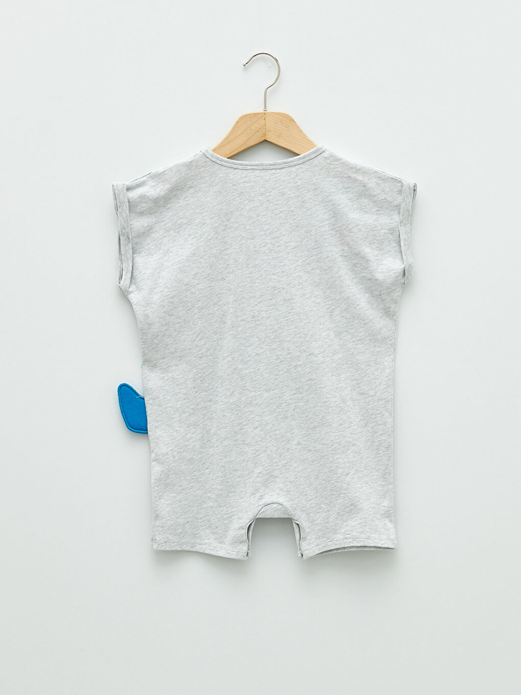 Crew Neck Short Sleeve Printed Baby Boys' Jumpsuit-1