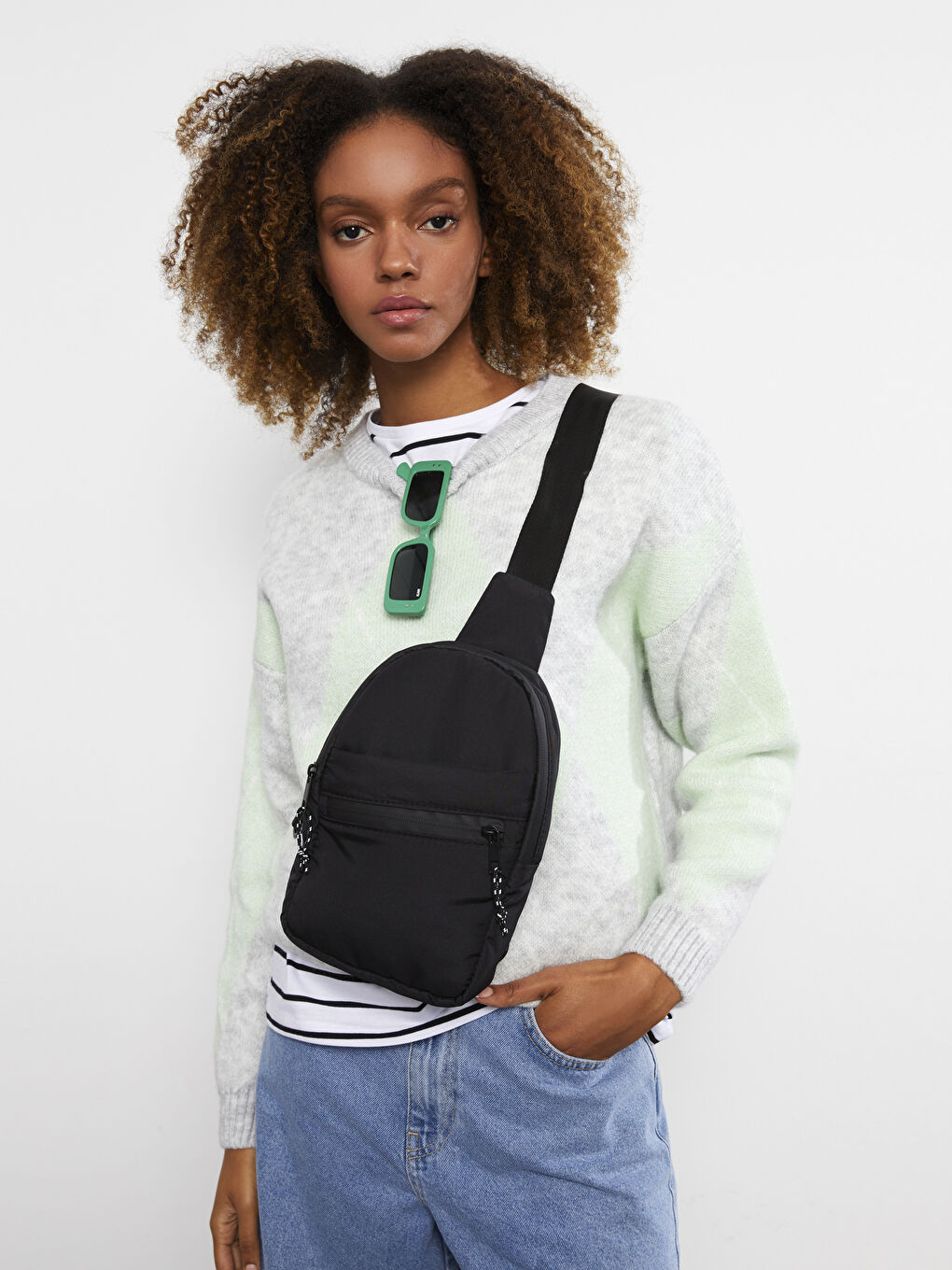 Women's Backpack and Chest Bag with Cross Shoulder Straps-1