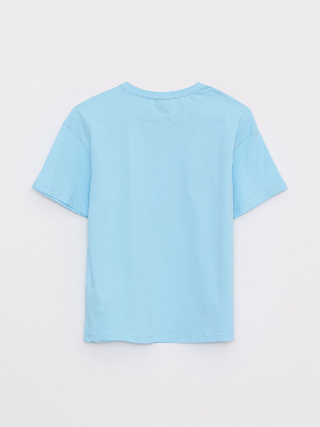 Crew Neck Printed Short Sleeve Girl's 2-Piece T-Shirt and Shorts-3