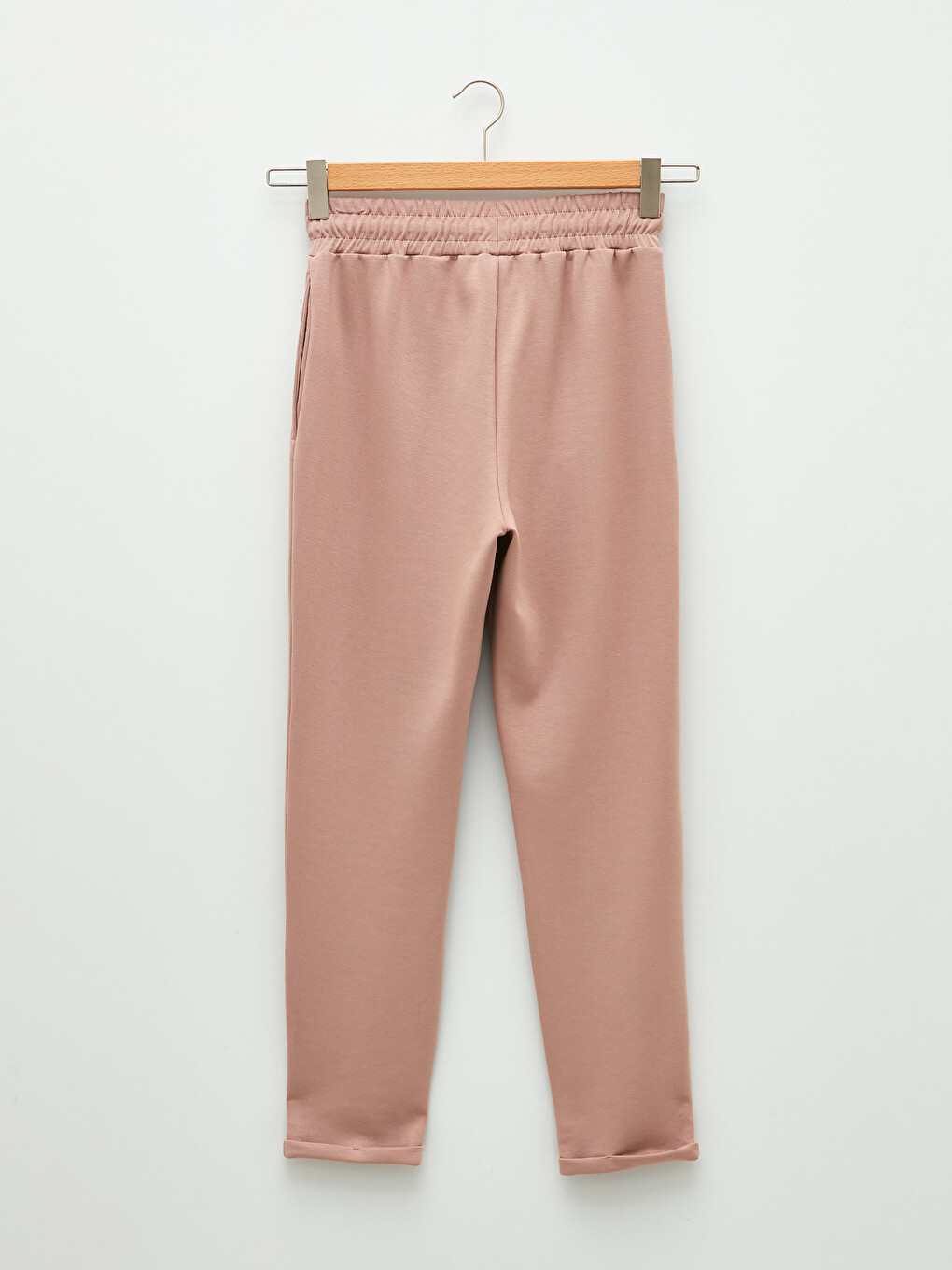 Women's Elastic Waist Straight Sweatpants-6