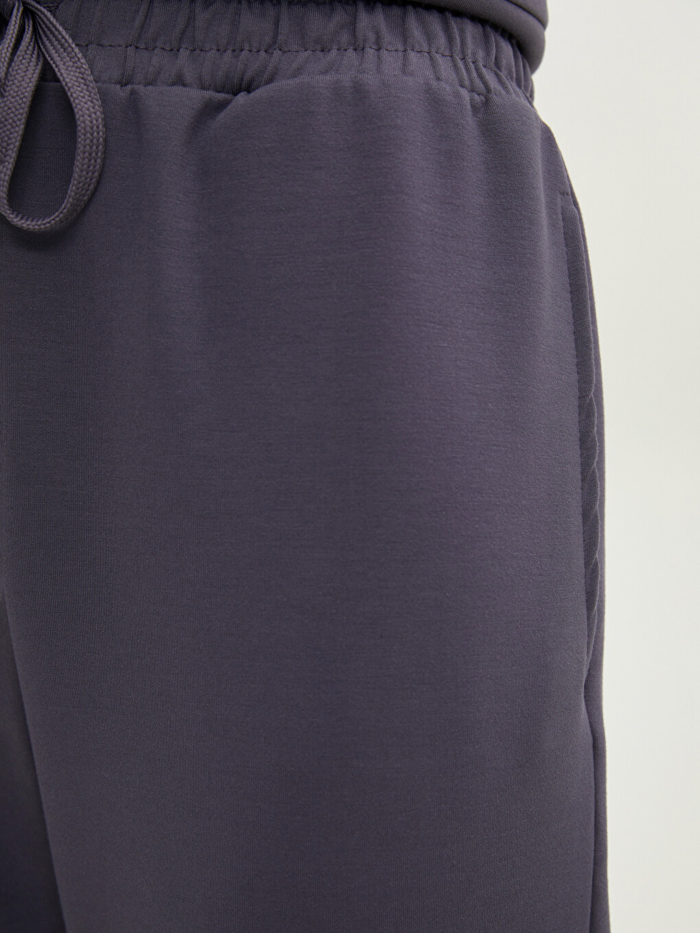 Pantaloni De Trening Drepți Cu Talie Elastică Pentru Femei-4