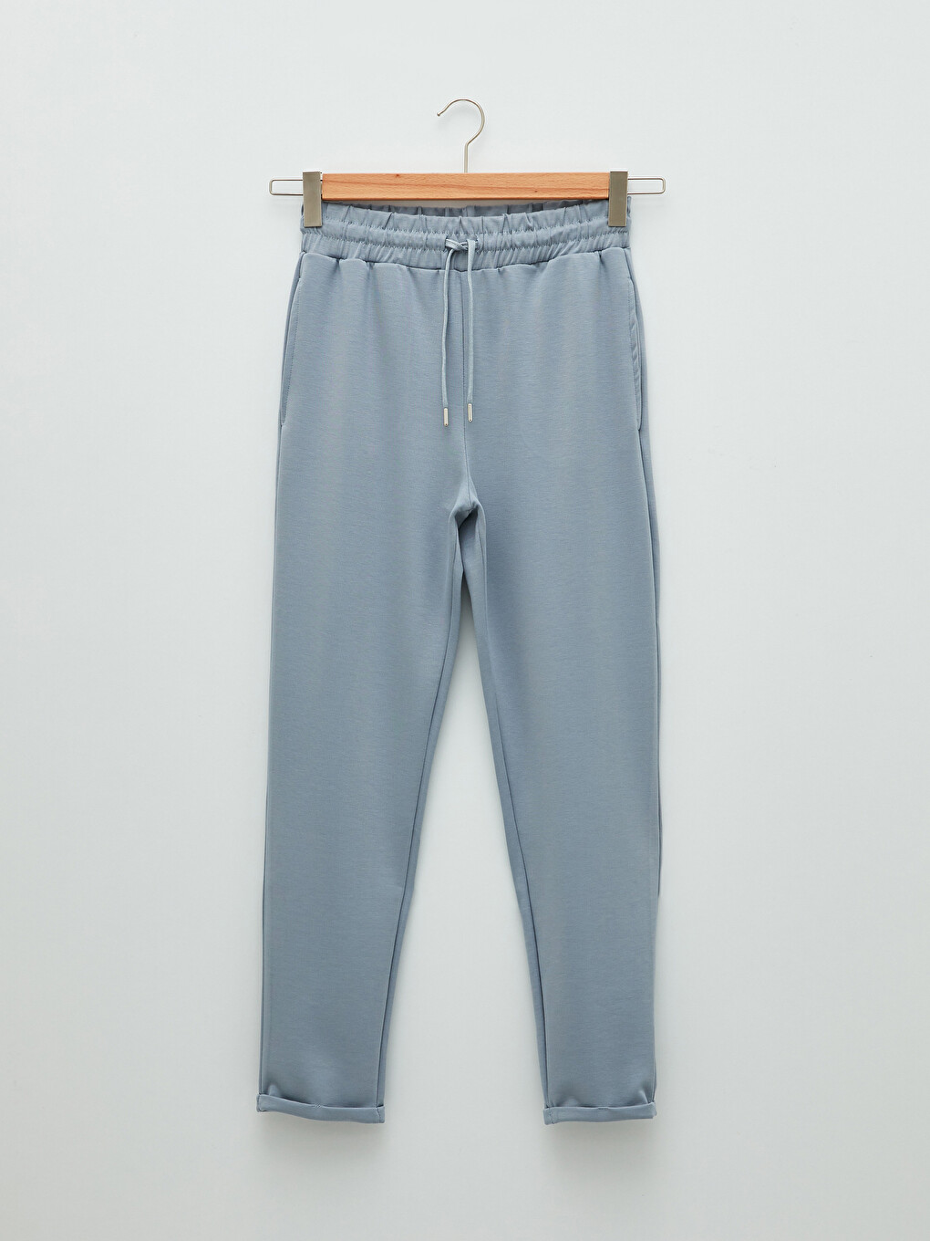 Pantaloni De Trening Drepți Cu Talie Elastică Pentru Femei-5