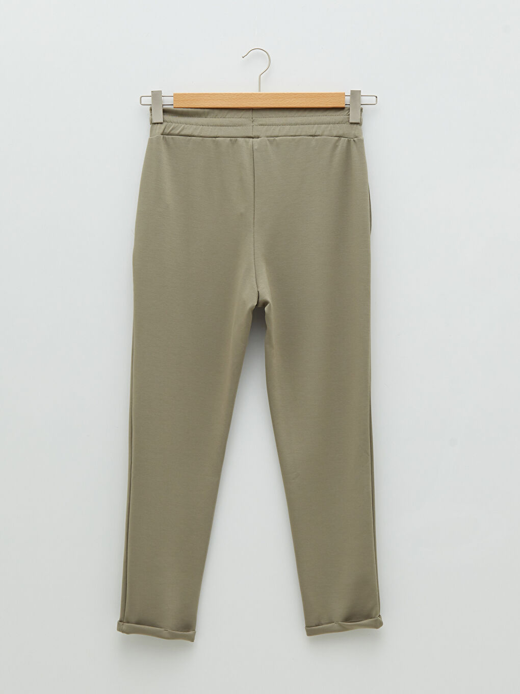 بنطلون رياضي سادة بخصر مرن للسيدات-6