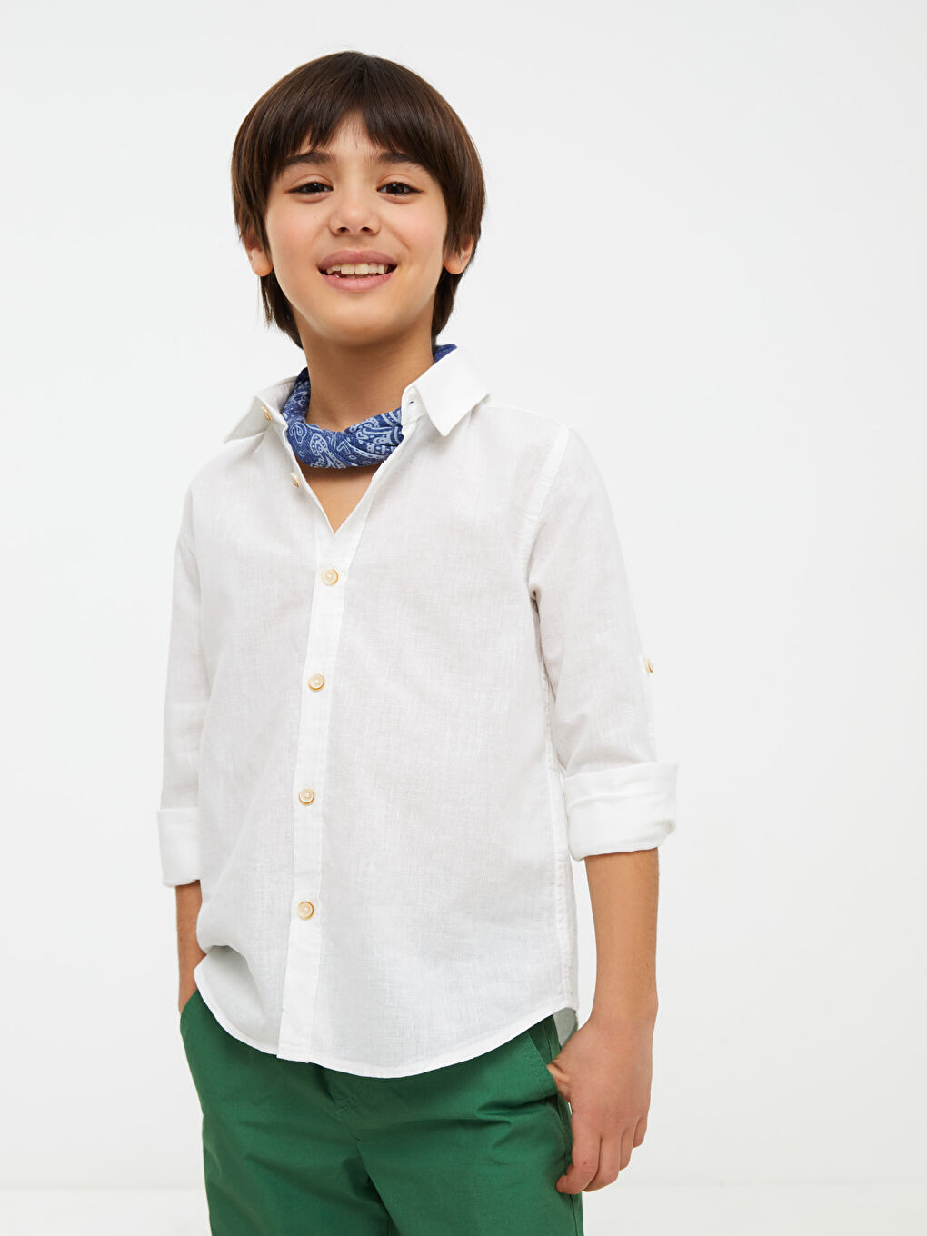 Basic Long Sleeve Boys' Shirt
