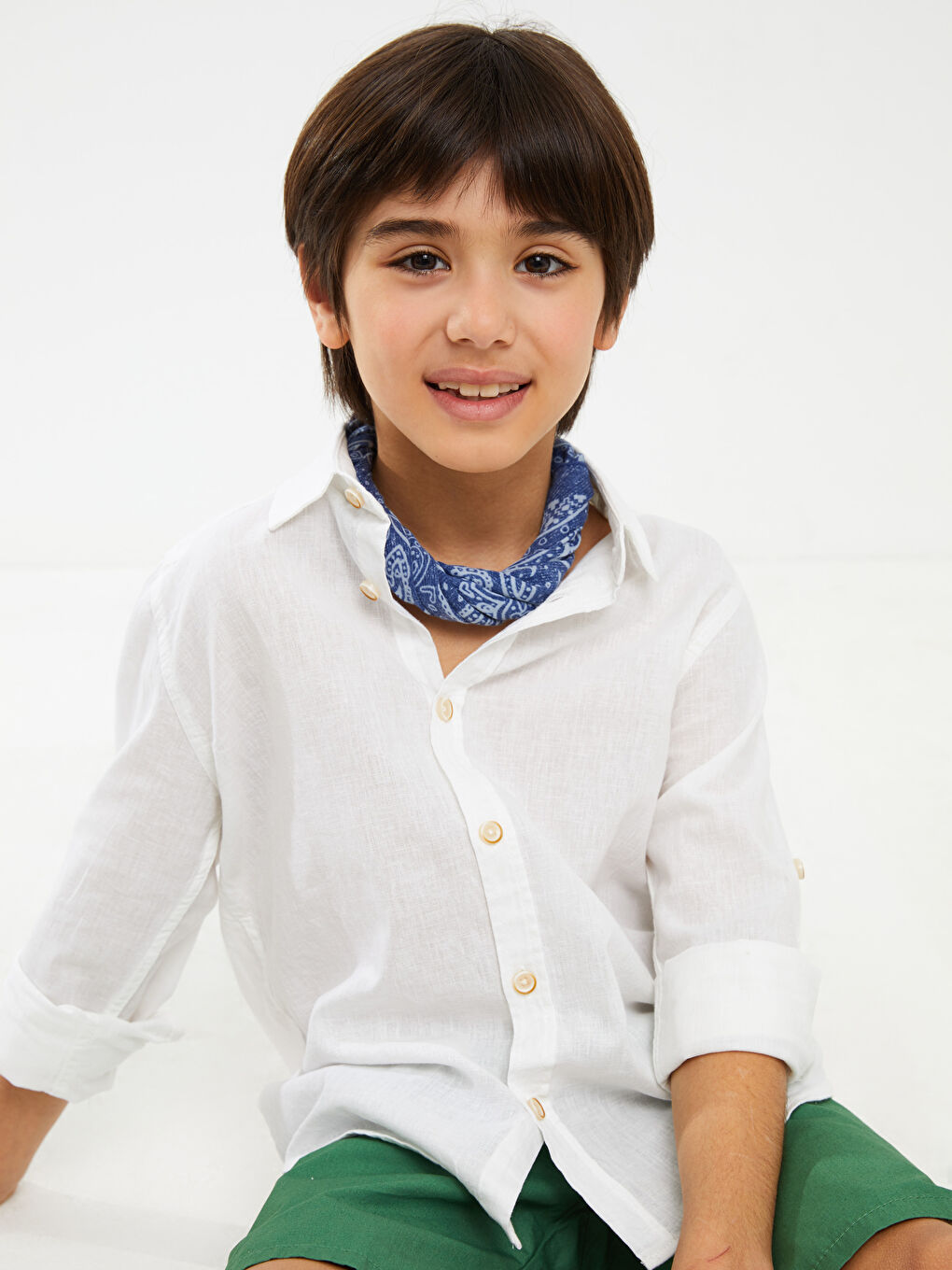 Basic Long Sleeve Boys' Shirt-3