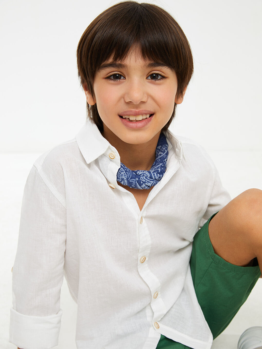 Basic Long Sleeve Boys' Shirt-4