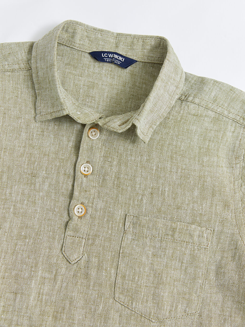 Basic Short Sleeve Poplin Boy Shirt-2