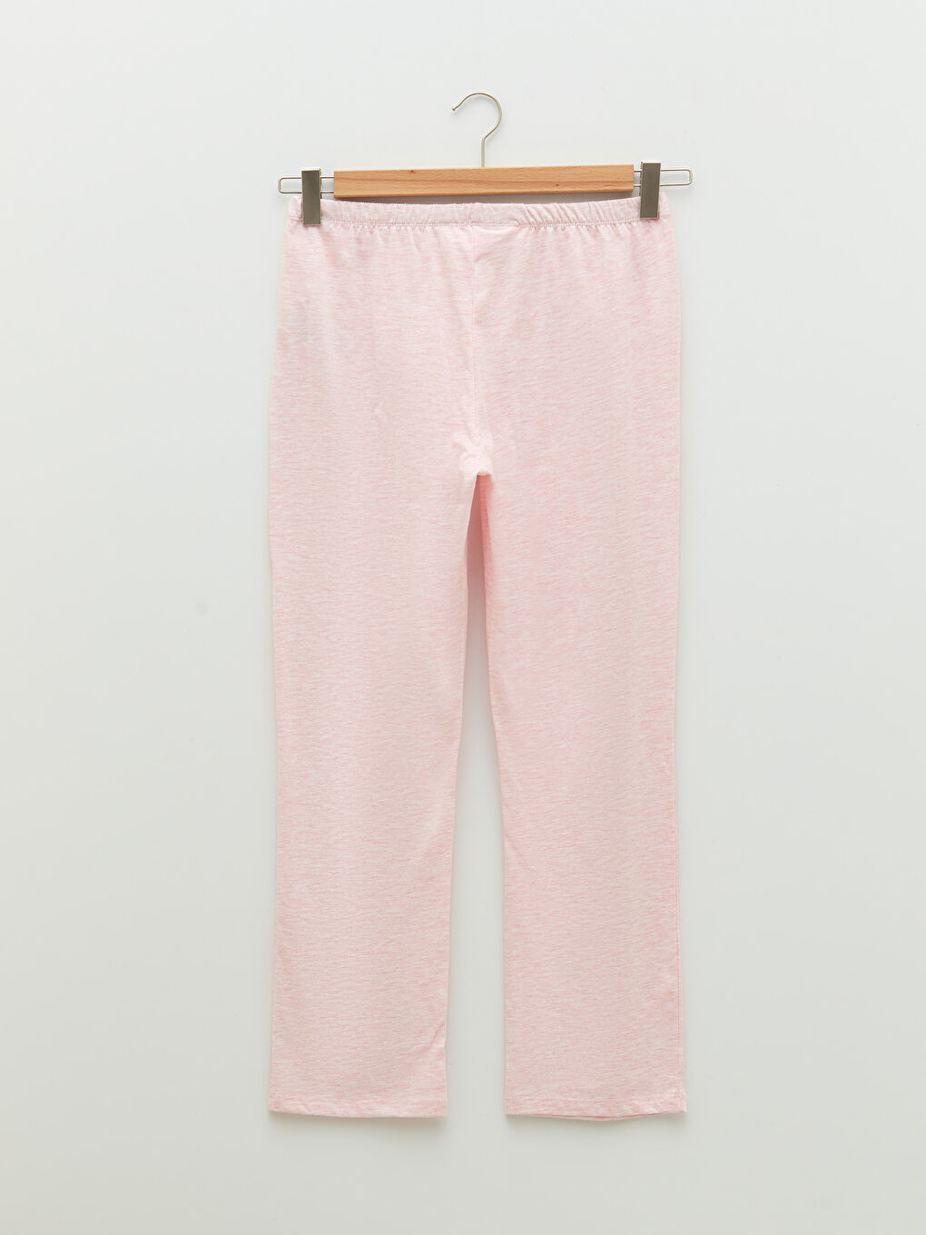 طقم بيجامة كم طويل سادة بياقة دائرية للسيدات-8