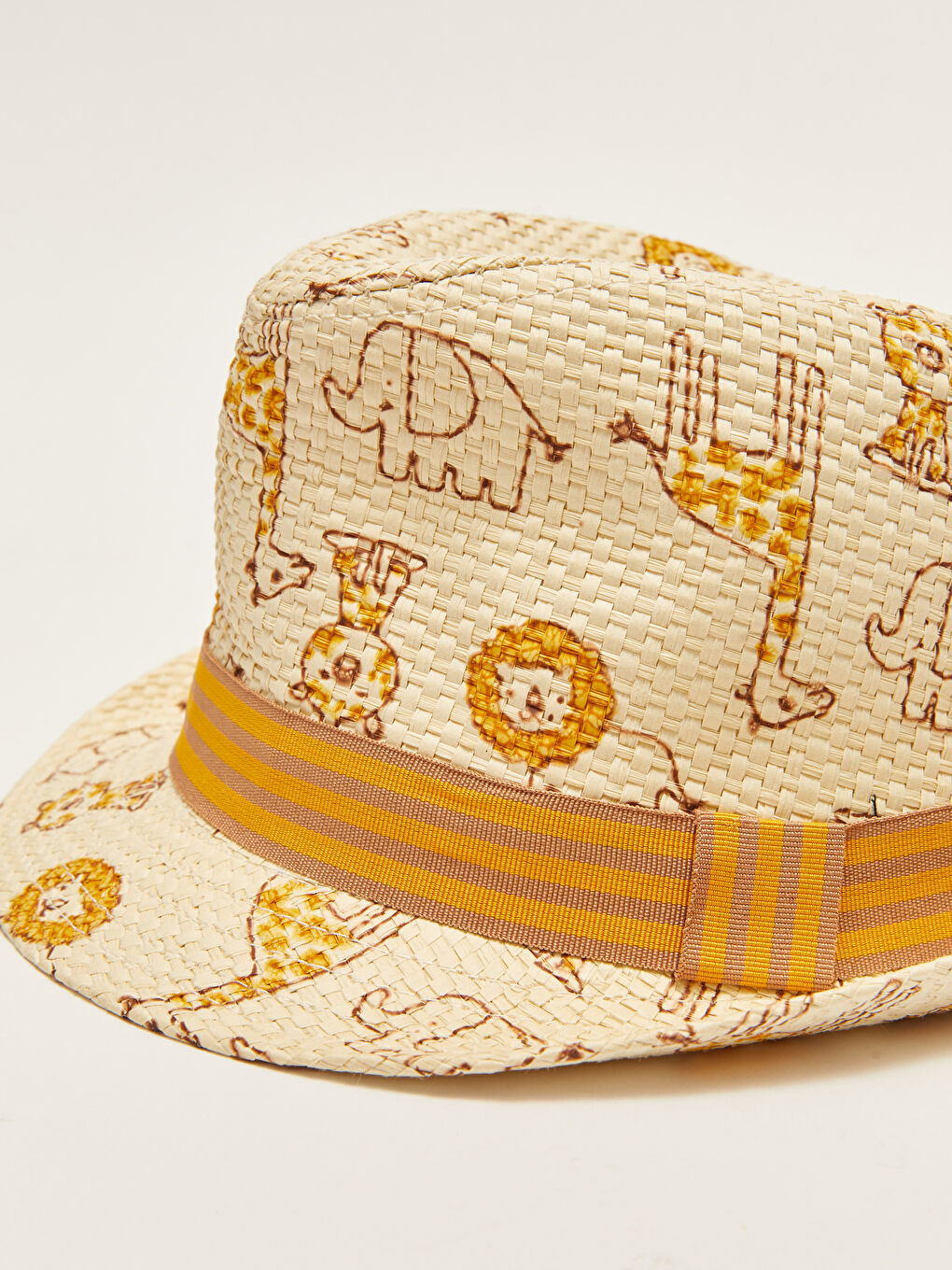 Pălărie de Paie Imprimată pentru Bebeluși Băieți-3