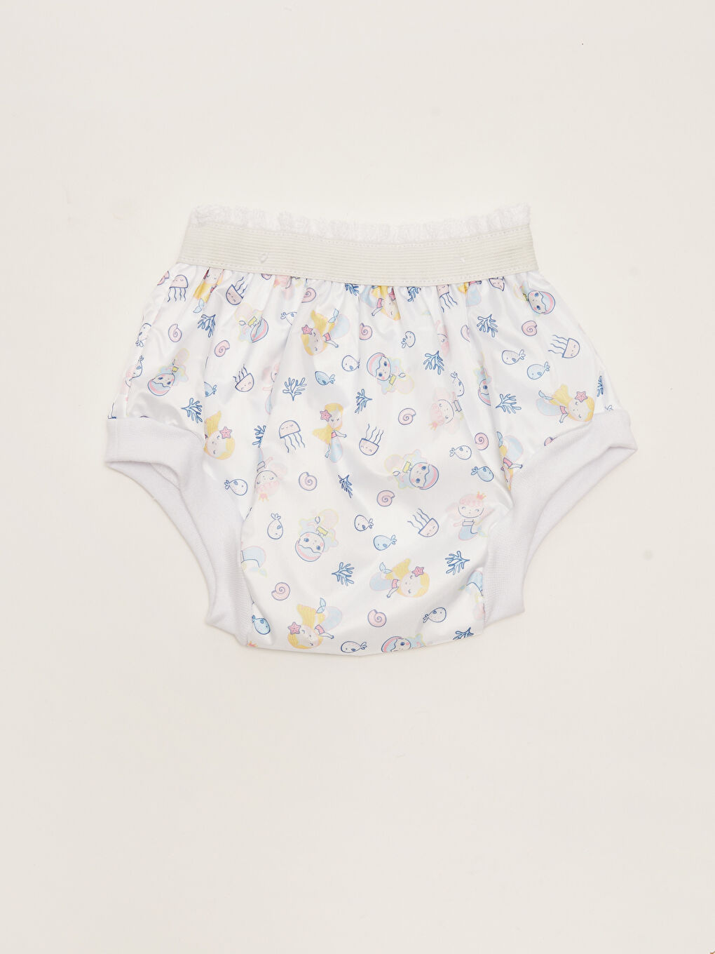 Beli Lastikli Baskılı Kız Bebek Alıştırma Külodu