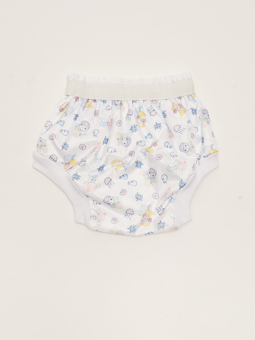 Beli Lastikli Baskılı Kız Bebek Alıştırma Külodu-1