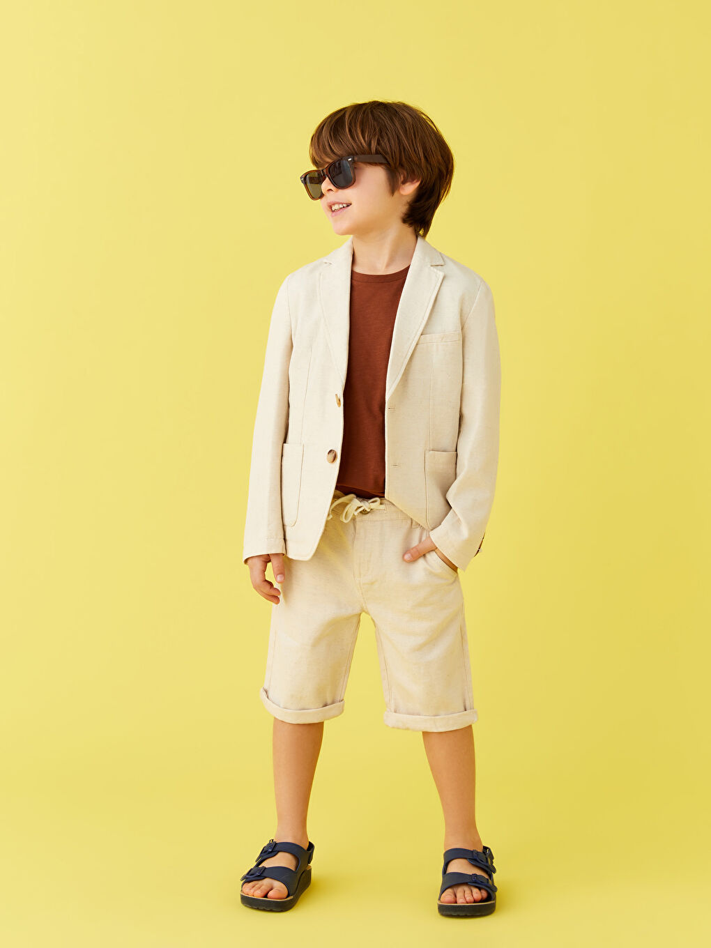 LCW Kids Ekru Basic Erkek Çocuk Roller