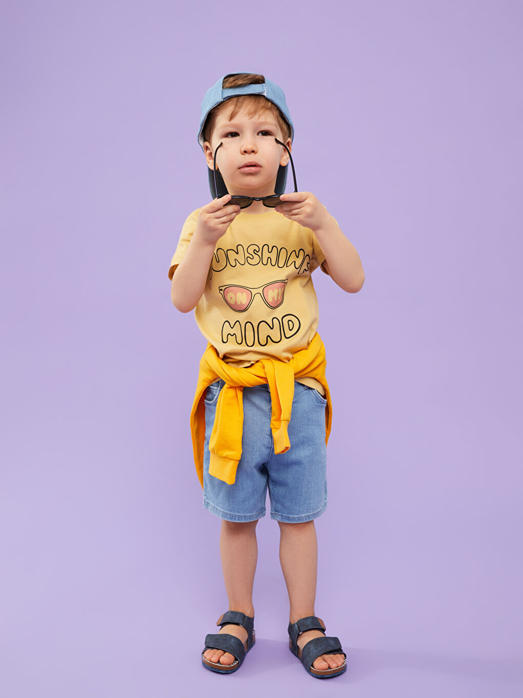 T-shirt bébé garçon imprimé à manches courtes et col rond