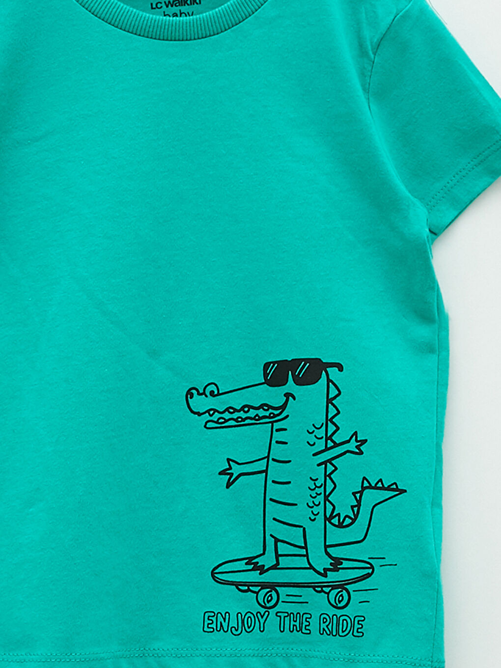 T-shirt bébé garçon imprimé à manches courtes et col rond-2