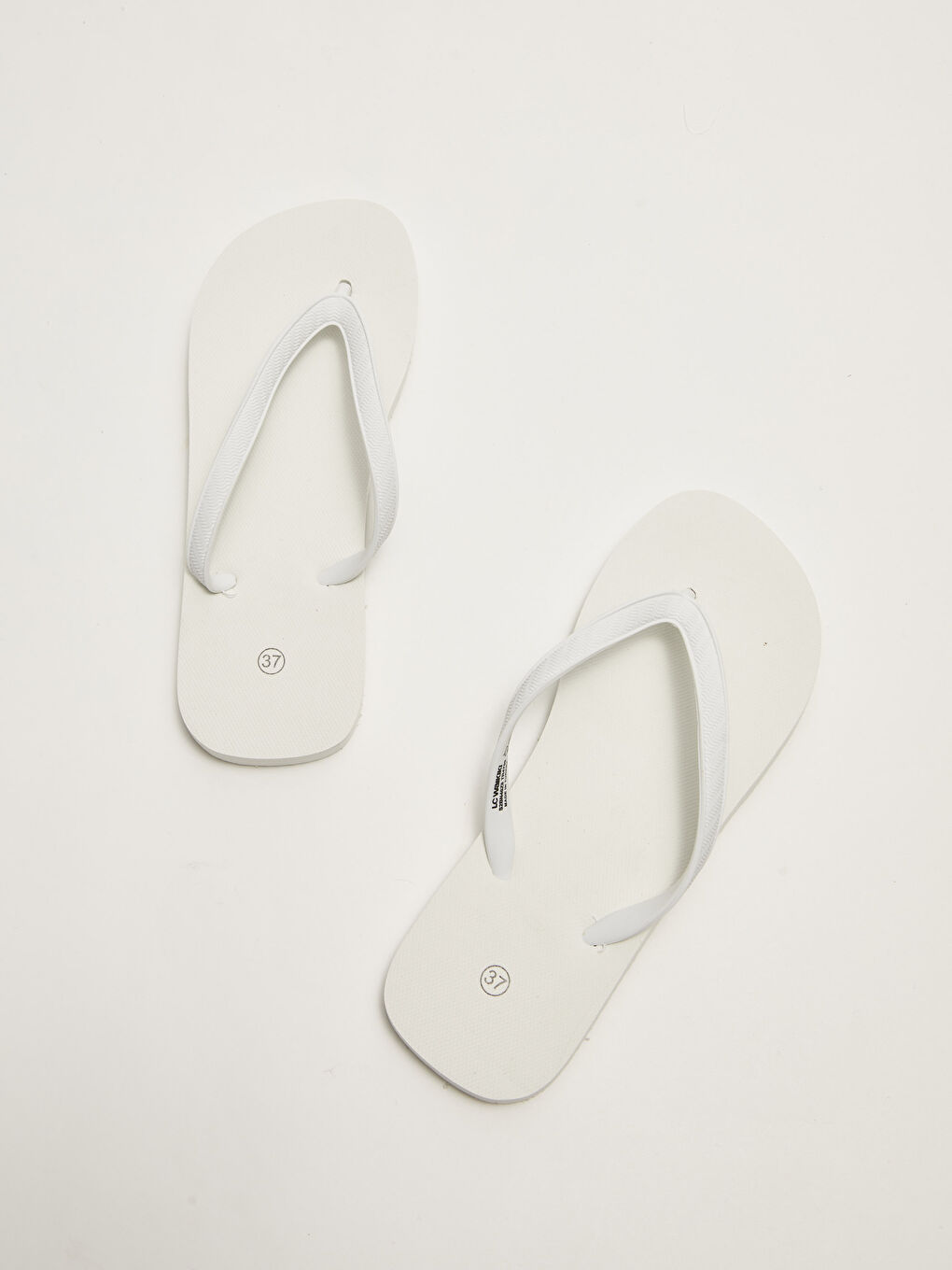 Beyaz Parmak Arası Kadın Plaj Terliği-2
