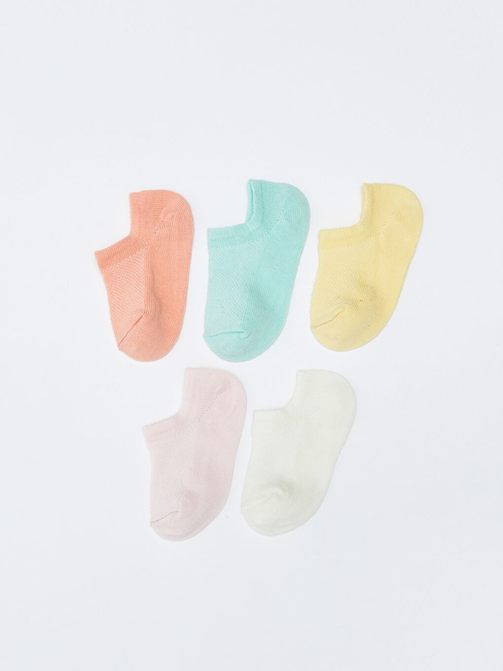 جوارب تدريب أساسية للبنات الرضع - عبوة من ٥ قطع-1