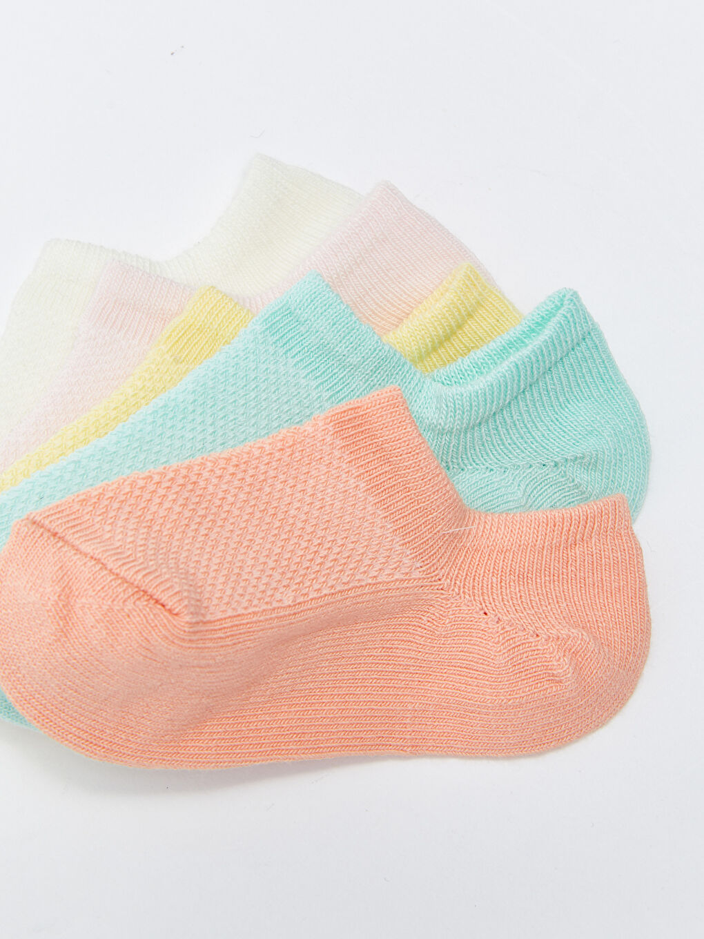 جوارب تدريب أساسية للبنات الرضع - عبوة من ٥ قطع-2