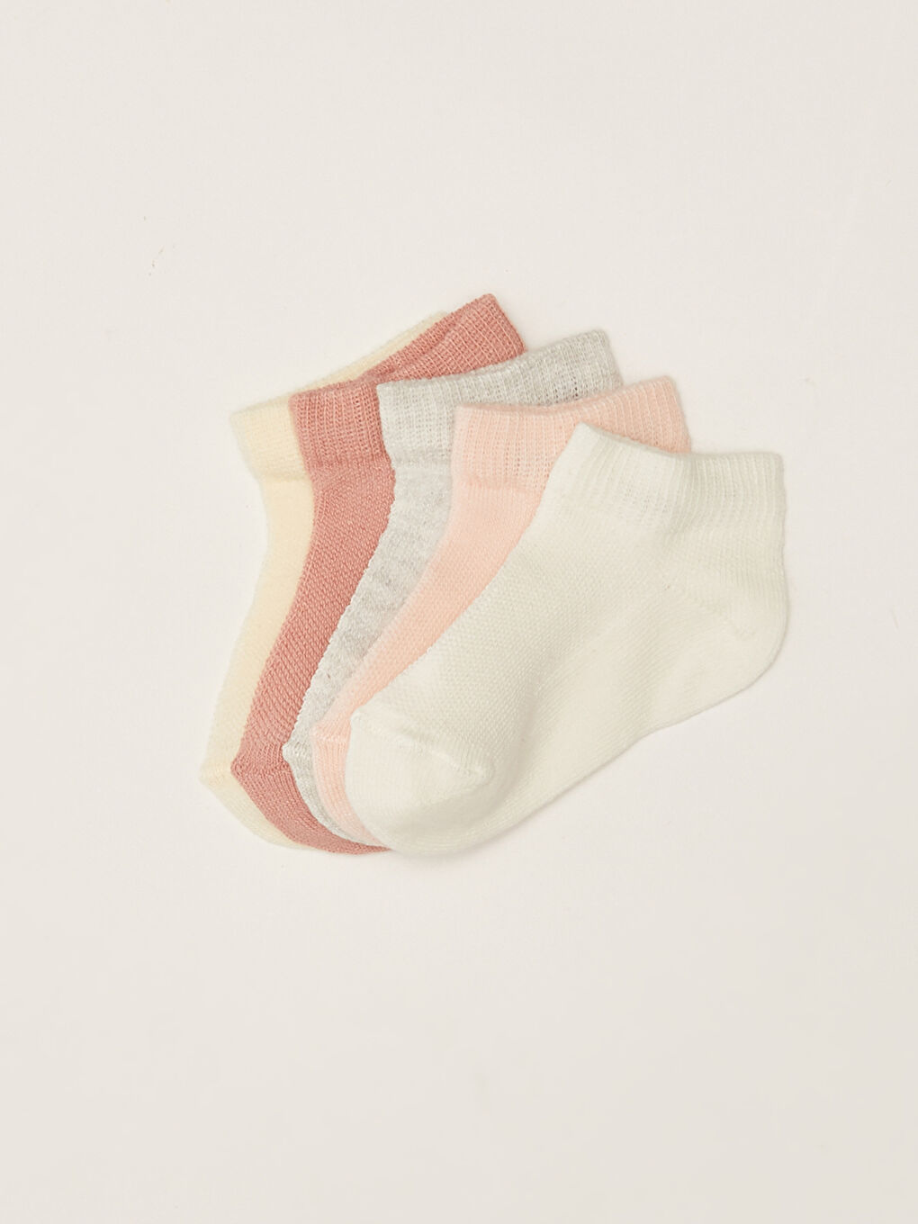 LC Waikiki Basic Baby Girls' Ankle Socks 5 Pack -S2BN63Z1-S30
