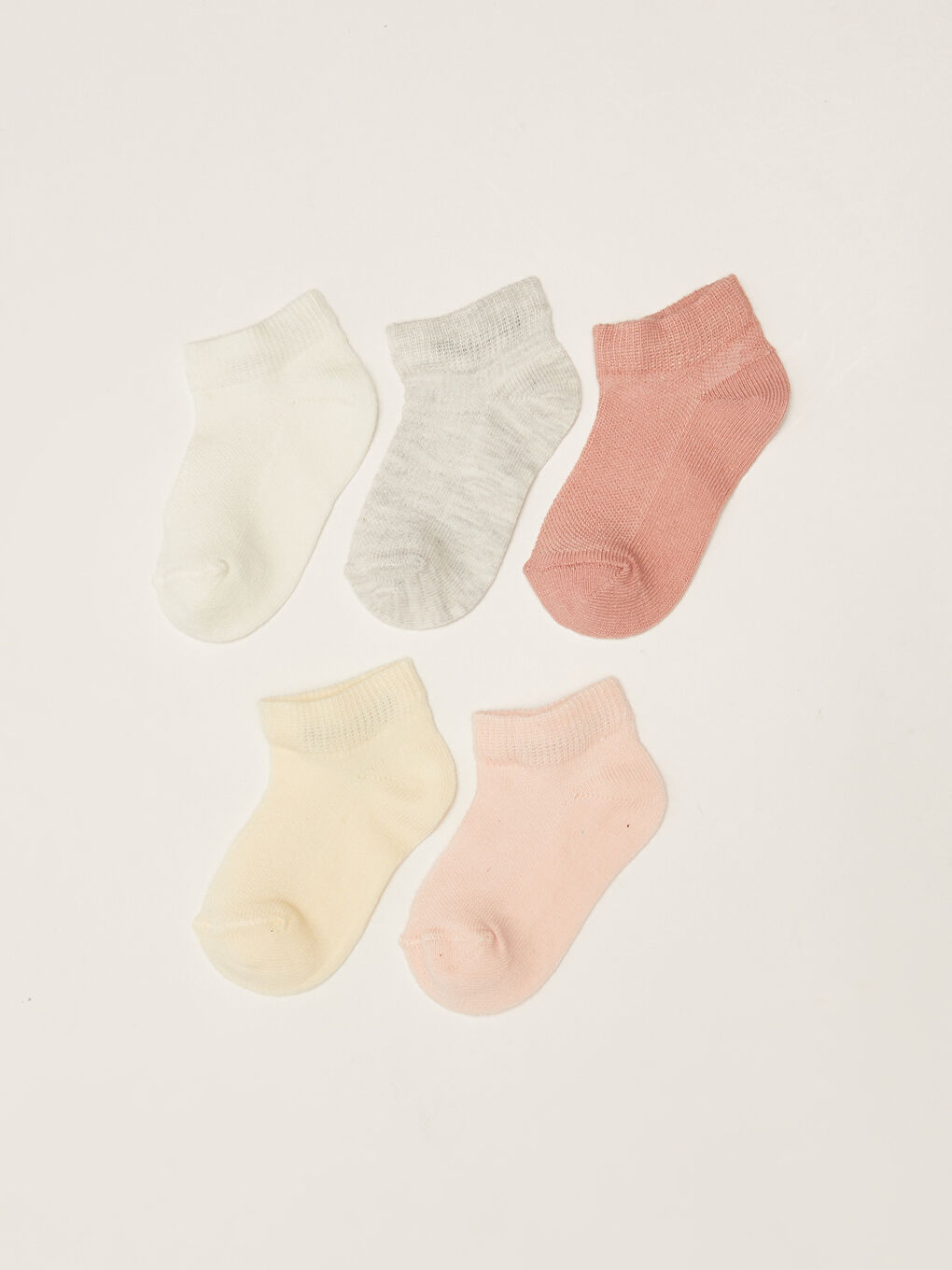 LC Waikiki Basic Baby Girls' Ankle Socks 5 Pack -S2BN63Z1-S30