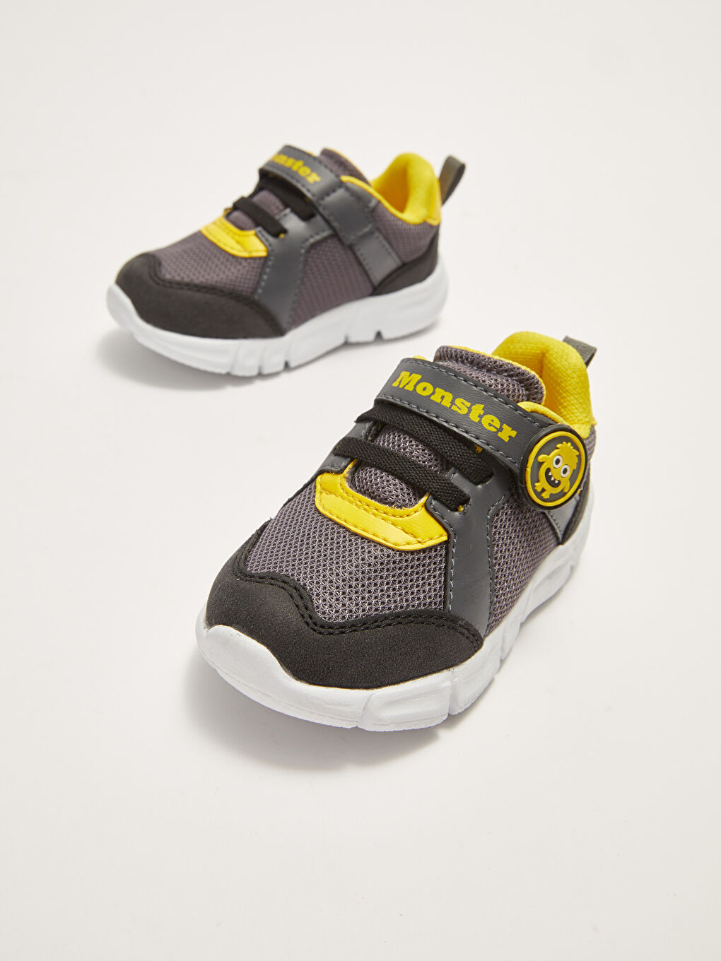 أحذية رياضية أولاد رضع مطبوعة بأربطة وجزمة بشريط لاصق-2