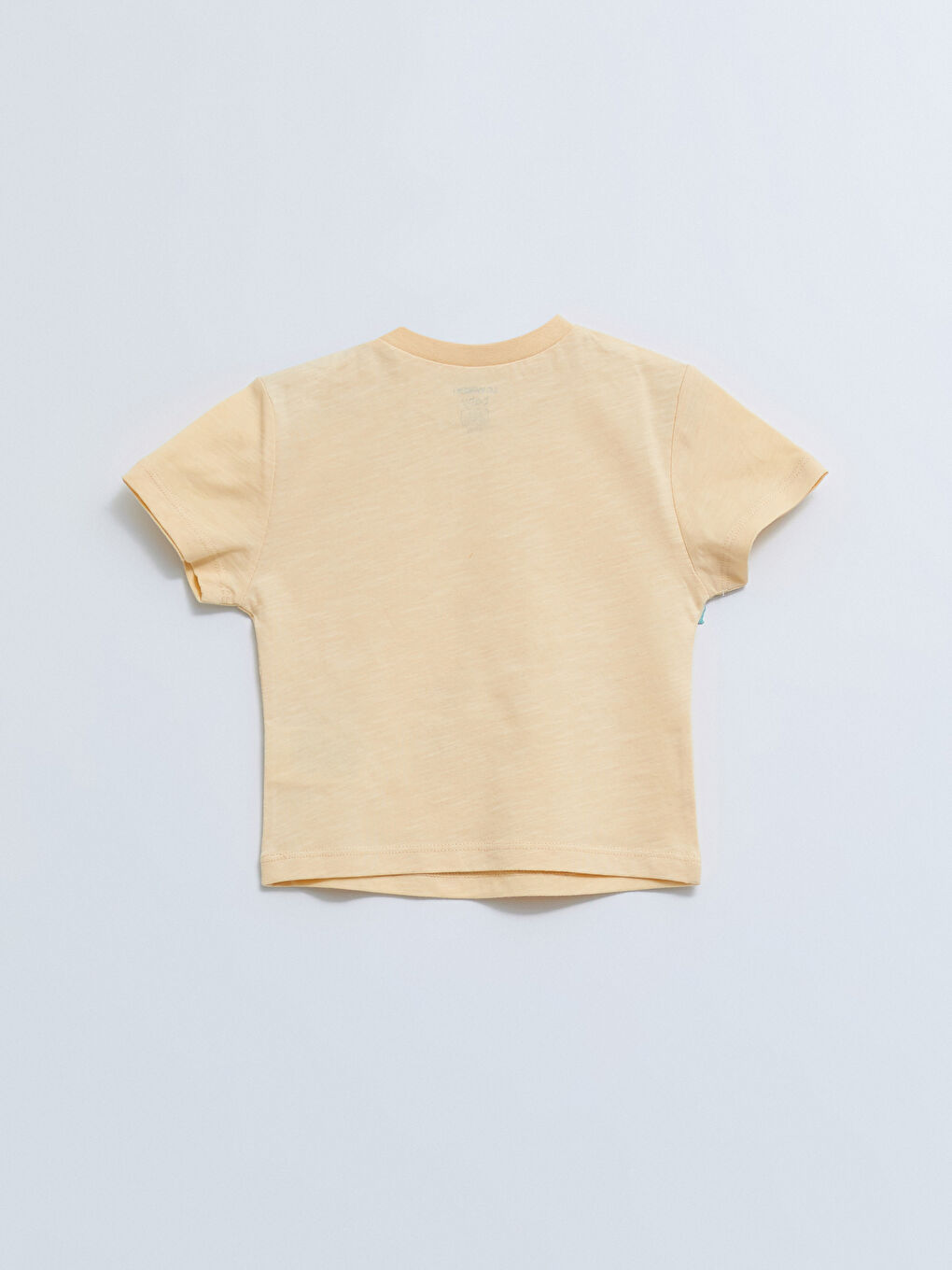 Sarı Bisiklet Yaka Kısa Kollu Baskılı Erkek Bebek Tişört ve Şort 2'li Takım-2