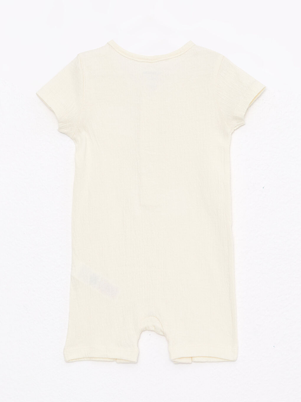 Crew Neck Short Sleeve Basic Baby Boys' Jumpsuit-1