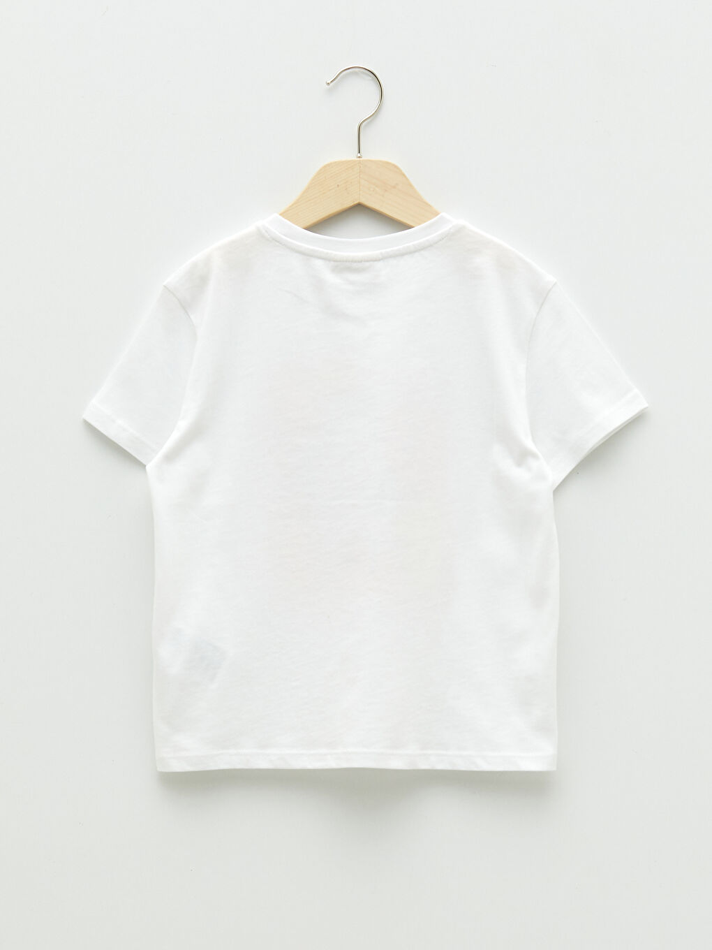 Crew Neck Printed Short Sleeve Girls' T-Shirt-3