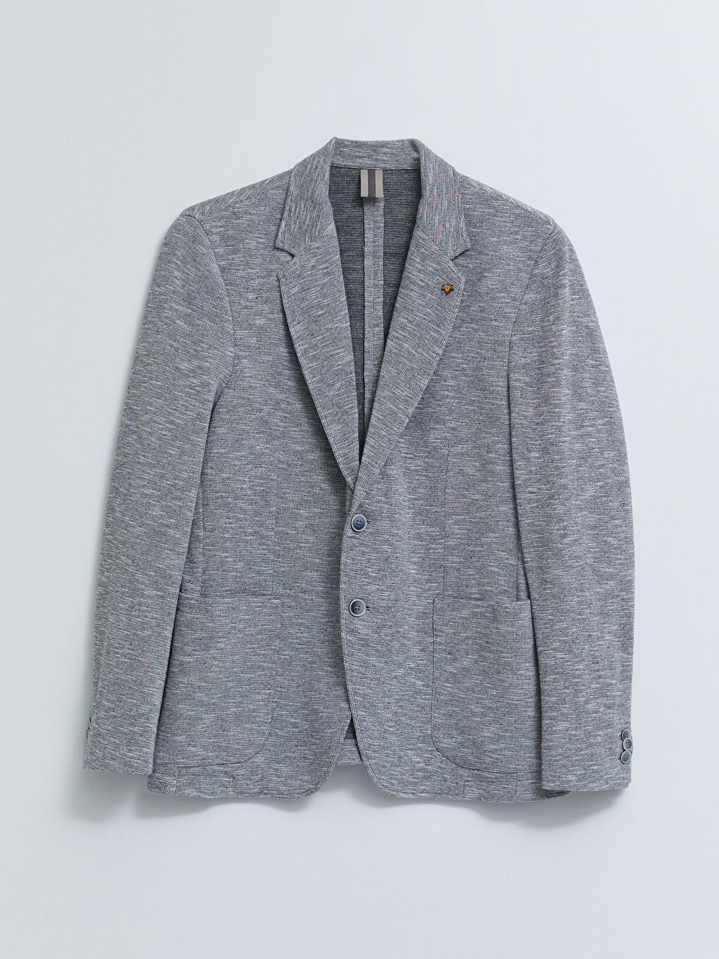 Gri Dar Kalıp Erkek Blazer Ceket-5