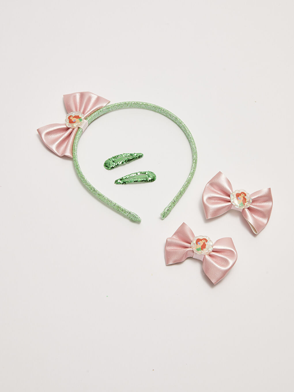 Karışık Princess Lisanslı Kız Çocuk Toka Seti 5'li-2